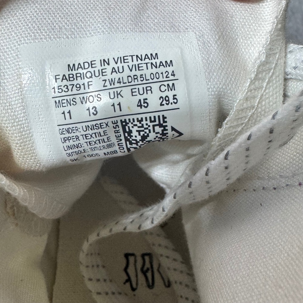 Converse Chuck Taylor All Star High Top Unisex 11 Mens 13 Womens White Graphic - Picture 5 of 6